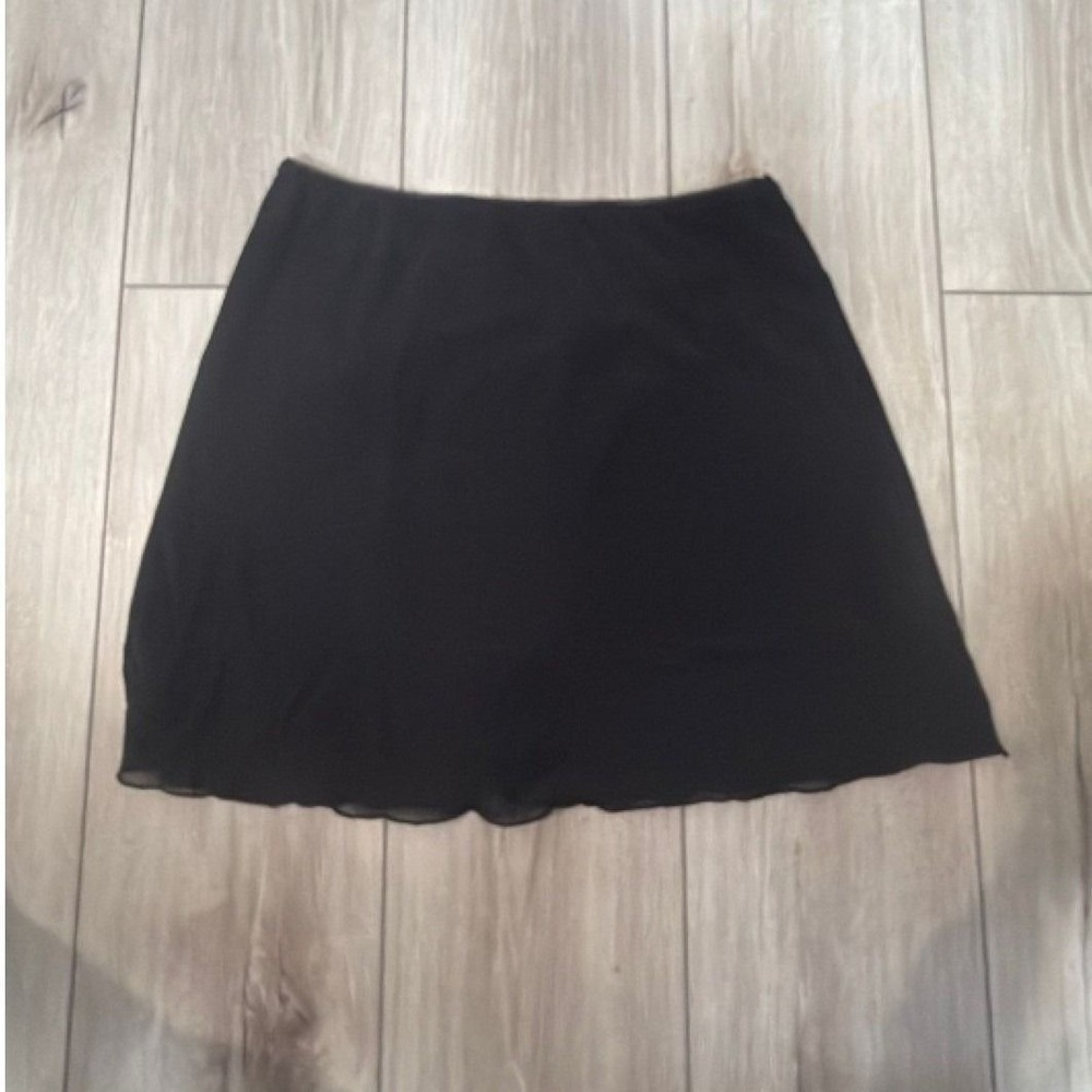 John Galt Black Mini Skirt One Size Flowy Y2K Brandy Melville
